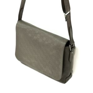 Lv Leather Damier Infini District MM Crossbody Messenger Bag Auth Louis Vuitton!